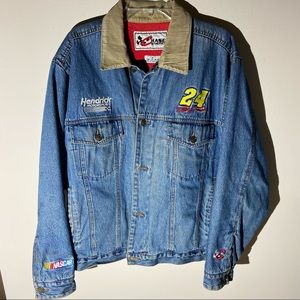 Rare Vintage Fleece Lined Denim Jeff Gordon Jacket